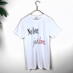 No Fear Just Love Religious T-shirt.